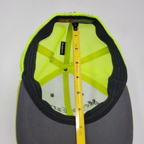 Richardson Mello Farms Flexfit Neon Color Block Cap Adjustable Hat Size XS-Small - Picture 10 of 11